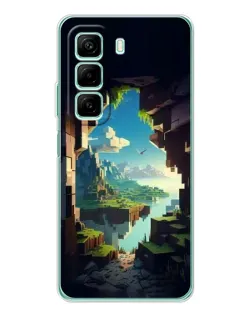 Чехол для Vivo Y21d с картинкой «Вид из пещеры»