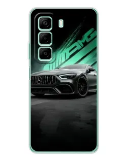 Чехол для Vivo Y21d с картинкой «Темный Mercedes AMG»