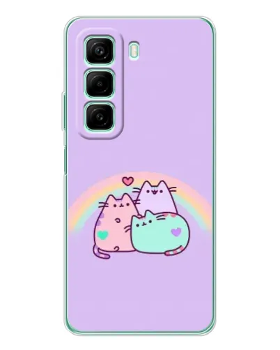 Чехол для Vivo Y21d с картинкой «Радужные Пушины»