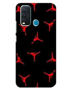 Чехол для Vivo Y30 с картинкой «Jordan Red Pattern»