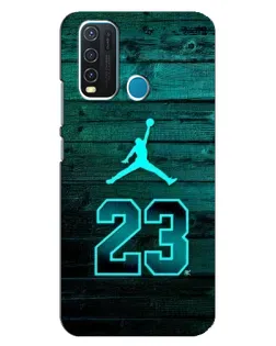Чехол для Vivo Y30 с картинкой «Jordan Cyan 23»