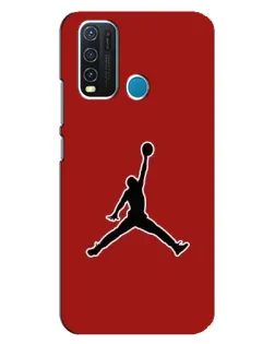 Чехол для Vivo Y30 с картинкой «Jordan Red Back»