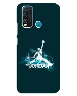 Чехол для Vivo Y30 с картинкой «Jordan Blue Fire»