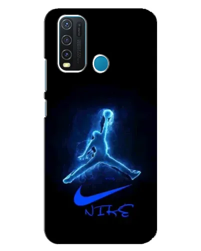 Чехол для Vivo Y30 с картинкой «Jordan Neon Blue» Чехол для Vivo Y30 с картинкой «Jordan Neon Blue»