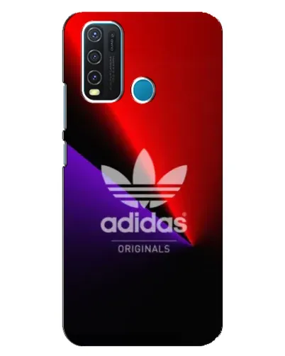 Чехол для Vivo Y30 с картинкой «Adidas Red Neon»