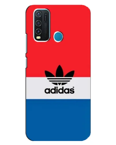 Чехол для Vivo Y30 с картинкой «Ретро блоки Adidas»