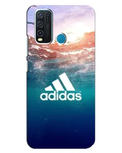 Чехол для Vivo Y30 с картинкой «Океанская глубина адидас» Чехол для Vivo Y30 с картинкой «Океанская глубина адидас»