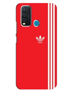 Чехол для Vivo Y30 с картинкой «Красный минимализм Adidas» Чехол для Vivo Y30 с картинкой «Красный минимализм Adidas»
