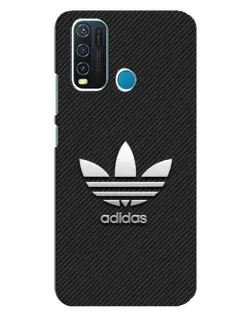 Чехол для Vivo Y30 с картинкой «Adidas Карбоновая текстура»