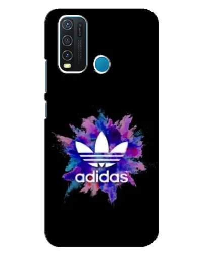 Чехол для Vivo Y30 с картинкой «Взрыв красок Adidas»