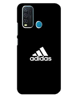 Чехол для Vivo Y30 с картинкой «Черная классика Adidas»