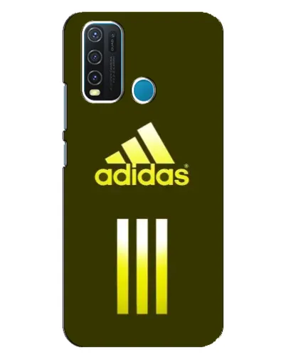 Чехол для Vivo Y30 с картинкой «Оливковый градиент Adidas»