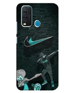 Чехол для Vivo Y30 с картинкой «Спортивный арт Nike»