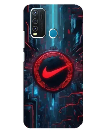 Чехол для Vivo Y30 с картинкой «Техногенный стиль Nike» Чехол для Vivo Y30 с картинкой «Техногенный стиль Nike»