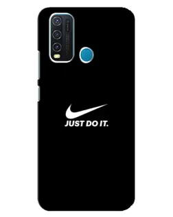 Чехол для Vivo Y30 с картинкой «Минимализм от Nike»