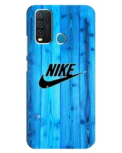 Чехол для Vivo Y30 с картинкой «Голубое дерево Nike»