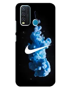 Чехол для Vivo Y30 с картинкой «Nike и синий дым»
