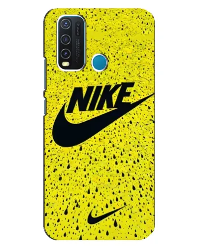 Чехол для Vivo Y30 с картинкой «Желтый текстурный Nike» Чехол для Vivo Y30 с картинкой «Желтый текстурный Nike»