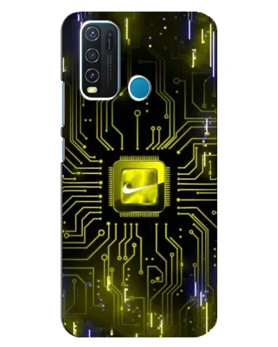 Чехол для Vivo Y30 с картинкой «Nike — золотая искра» Чехол для Vivo Y30 с картинкой «Nike — золотая искра»