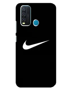 Чехол для Vivo Y30 с картинкой «Минималистический Найк»