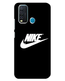 Чехол для Vivo Y30 с картинкой «Мазки краски Nike»