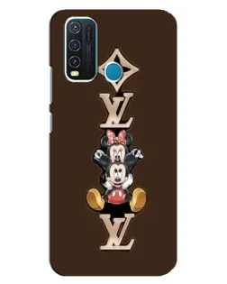 Чехол для Vivo Y30 с картинкой «LV и Микки Маус»