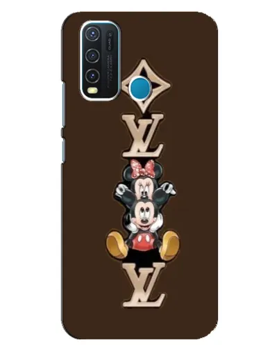 Чехол для Vivo Y30 с картинкой «LV и Микки Маус»