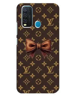 Чехол для Vivo Y30 с картинкой «LV с бантом»