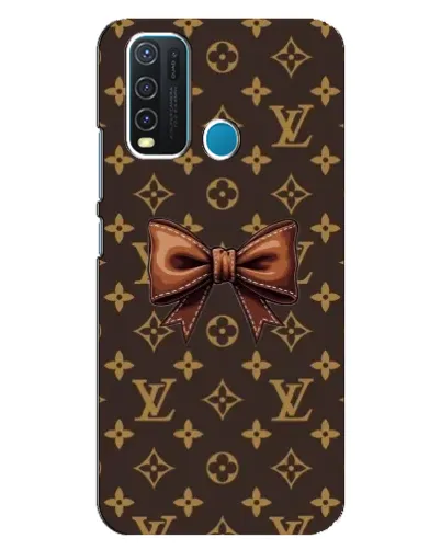 Чехол для Vivo Y30 с картинкой «LV с бантом»