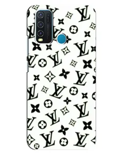 Чехол для Vivo Y30 с картинкой «Монохромный хаос LV»
