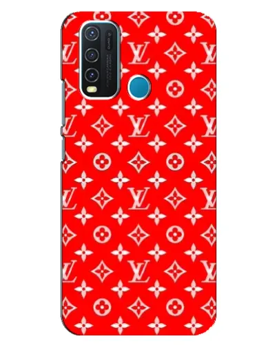 Чехол для Vivo Y30 с картинкой «Яркий паттерн LV»