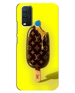 Чехол для Vivo Y30 с картинкой «Мороженое от LV»