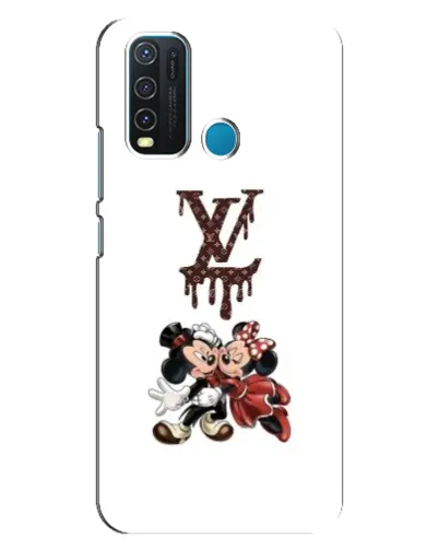 Чехол для Vivo Y30 с картинкой «LV и Микки Маус»