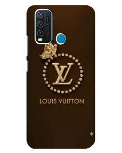 Чехол для Vivo Y30 с картинкой «LV — золотая печать»