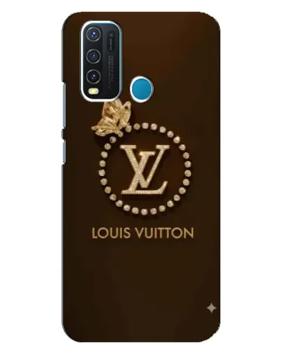 Чехол для Vivo Y30 с картинкой «LV — золотая печать»