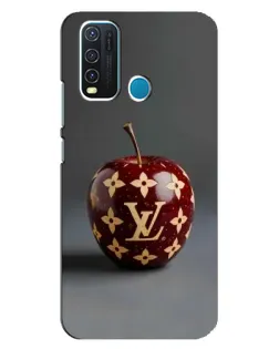 Чехол для Vivo Y30 с картинкой «Красное яблоко LV»