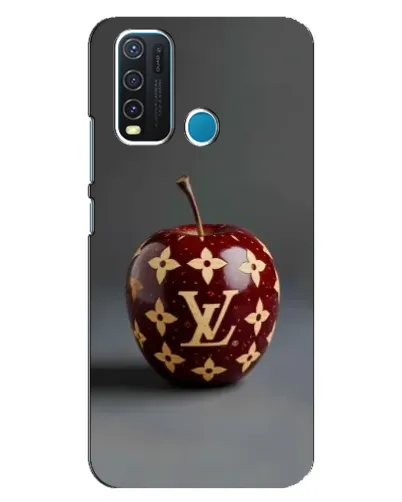 Чехол для Vivo Y30 с картинкой «Красное яблоко LV»