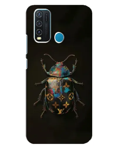 Чехол для Vivo Y30 с картинкой «LV — мраморный принт»