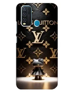 Чехол для Vivo Y30 с картинкой «Монограмма с фигурой»