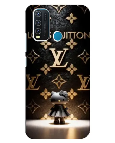Чехол для Vivo Y30 с картинкой «Монограмма с фигурой»