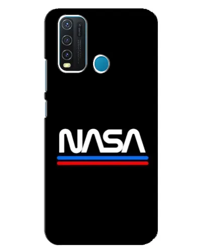 Чехол для Vivo Y30 с картинкой «NASA — классика Red Blue» Чехол для Vivo Y30 с картинкой «NASA — классика Red Blue»