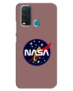 Чехол для Vivo Y30 с картинкой «NASA — ретро космос»