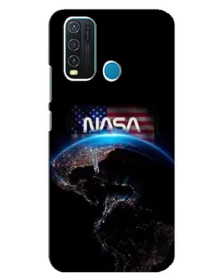 Чехол для Vivo Y30 с картинкой «Земля из космоса NASA»
