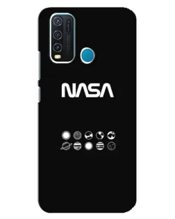 Чехол для Vivo Y30 с картинкой «NASA — технический принт»