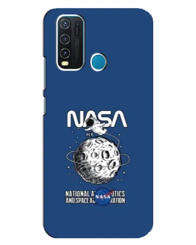 Чехол для Vivo Y30 с картинкой «NASA — лунная миссия» Чехол для Vivo Y30 с картинкой «NASA — лунная миссия»
