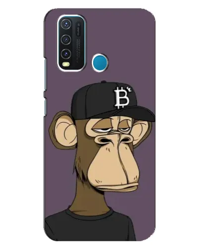 Чехол для Vivo Y30 с картинкой «Bored Ape в кепке»