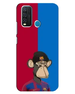 Чехол для Vivo Y30 с картинкой «Bored Ape — фанат Барсы» Чехол для Vivo Y30 с картинкой «Bored Ape — фанат Барсы»