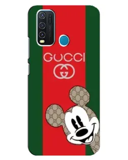 Чехол для Vivo Y30 с картинкой «Gucci — полосы и Микки» Чехол для Vivo Y30 с картинкой «Gucci — полосы и Микки»