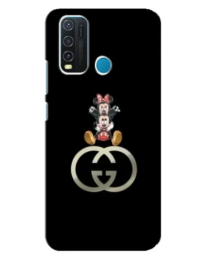 Чехол для Vivo Y30 с картинкой «Минни Маус на лого»