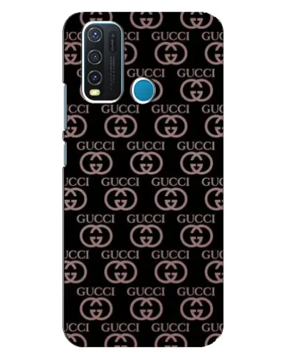 Чехол для Vivo Y30 с картинкой «Классическая монограмма Gucci»